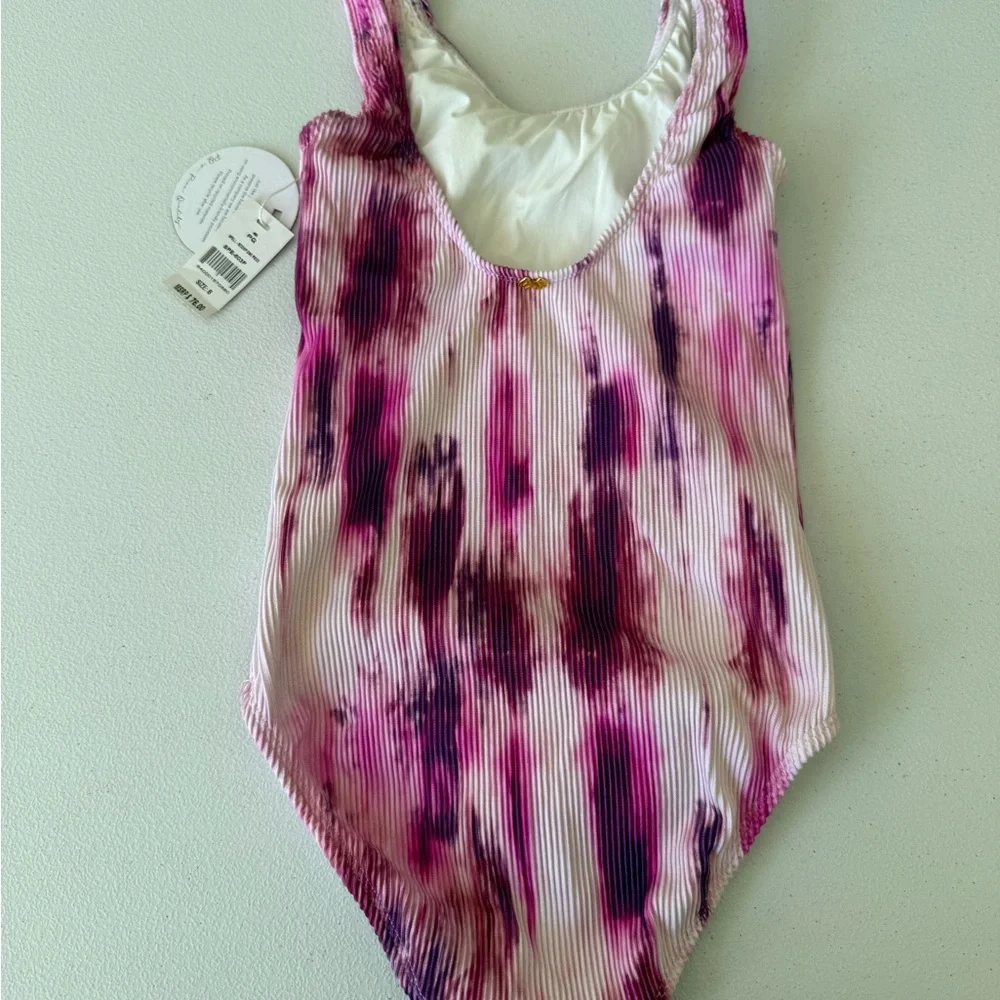 PQ Girls Size 8 Swim Spell Scoop One Piece Pink NWT MSRP $76